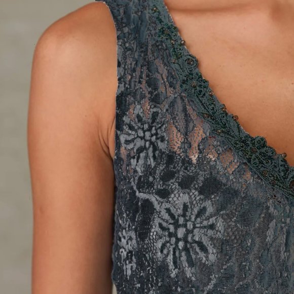 Free People NWT !!RARE!! Floral Lace Rendezvous Dress - Picture 4 of 10